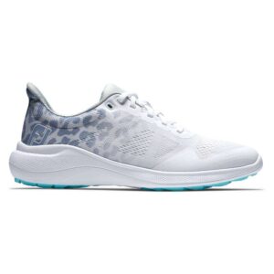 Footjoy Ladies Flex 2022 Golf Shoes - White/Grey 95767