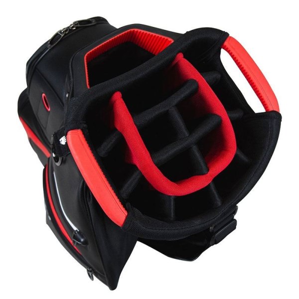 Taylormade Deluxe Cart Bag - Black/Red