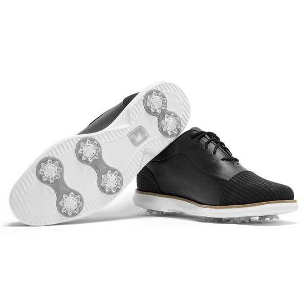 Footjoy Ladies Traditions Golf Shoes - Wide Width Black 97917