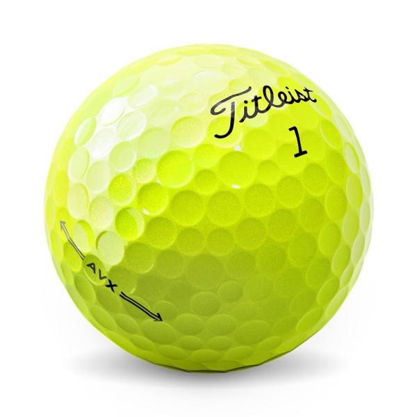Titleist AVX Yellow Golf Balls 2022