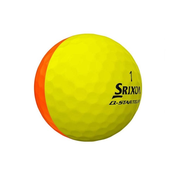 Srixon Q Star Tour Divide Orange/Yellow Golf Balls