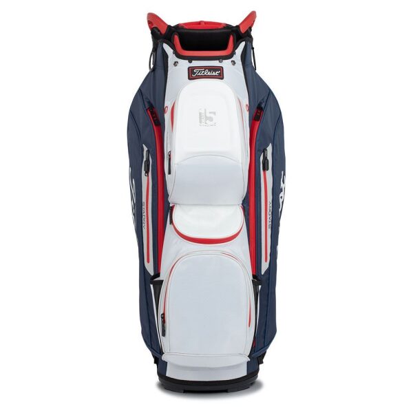 Titleist Cart 15 Stadry Golf Bag Navy White Red