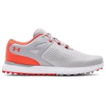 Under Armour Ladies Charged Breathe Spikeless Golf Shoes White Grey