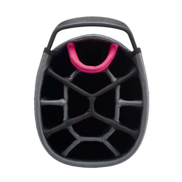 PowaKaddy Dri Tech Cart Bag - Gun Metal Hot Pink