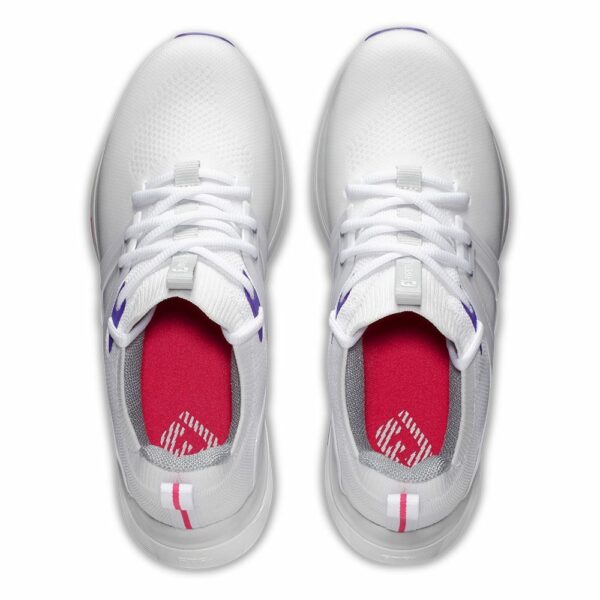 Footjoy Ladies Hyperflex Golf Shoes White Purple 98167