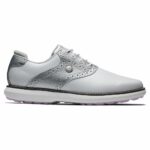 Footjoy Ladies Traditions Spikeless Golf Shoes White Silver 97990