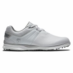 Footjoy Pro SL Ladies Golf Shoes - Wide Width White/Grey - 98134