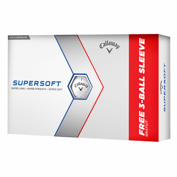 Callaway Supersoft 2023 White 15 Golf Balls