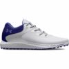 Under Armour Ladies Charged Breathe 2 Spikeless Golf Shoes White Navy