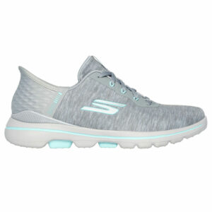 Skechers Ladies Slip-ins GO Walk 5 Golf Shoes Grey Aqua 123085